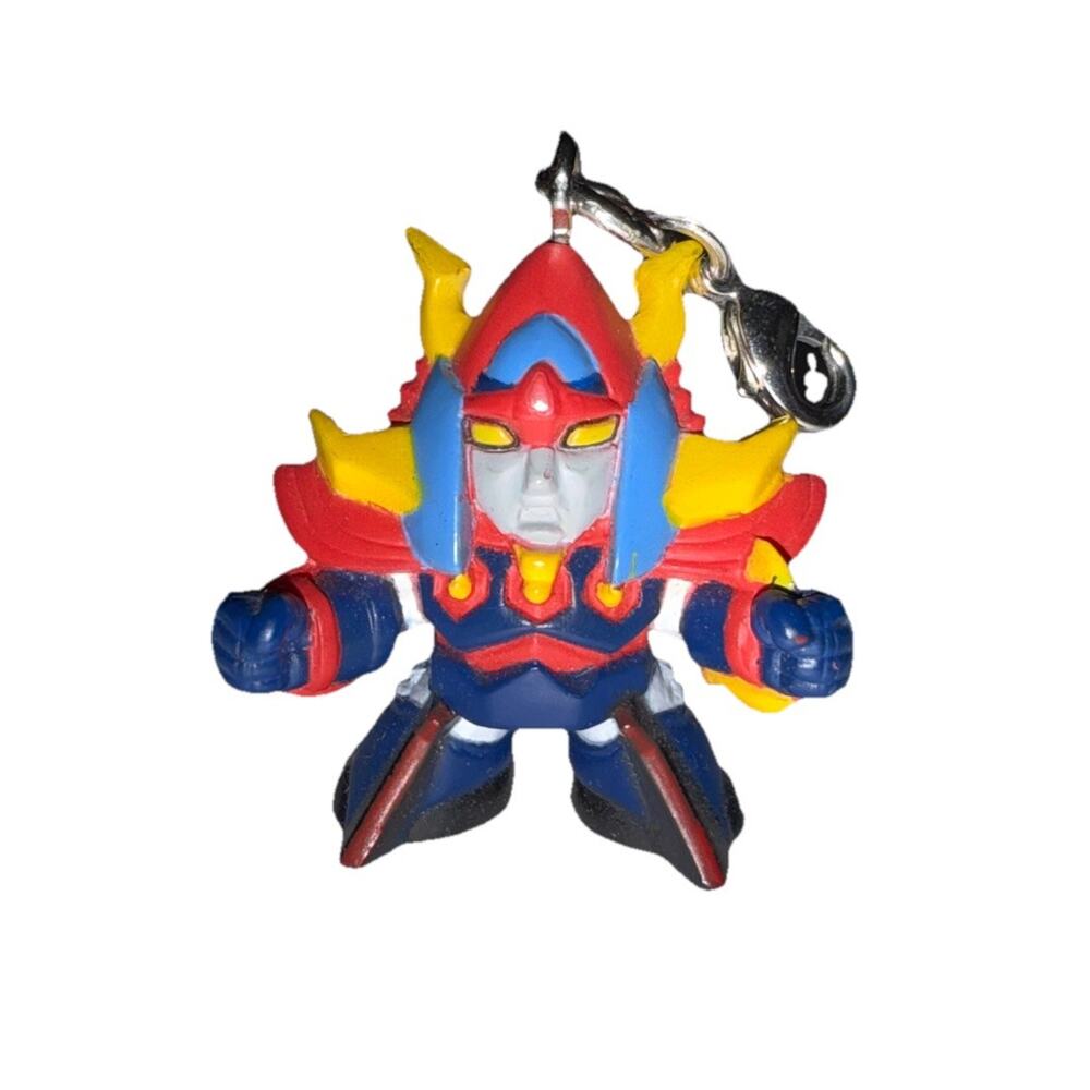 Raiden The Brave Super Robot Wars Mini 1.5” Figures Keychain Japan RARE 1970s